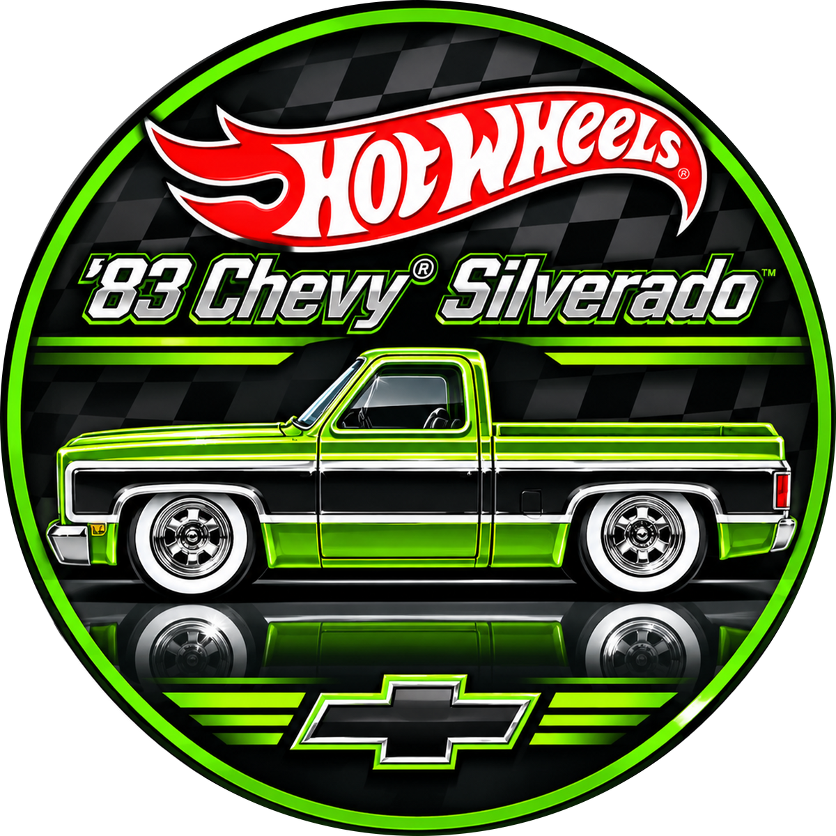 HOT WHEELS® REAL RIDERS 83 SILVERADO CHALLENGE COIN