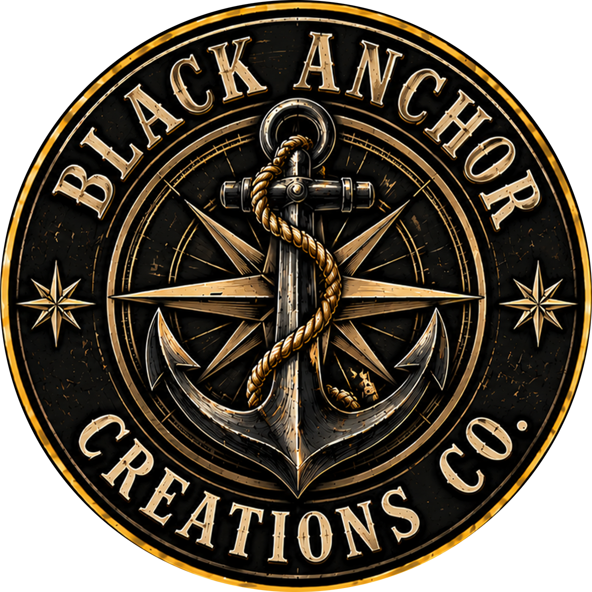 BLACK ANCHOR CHALLENGE COIN