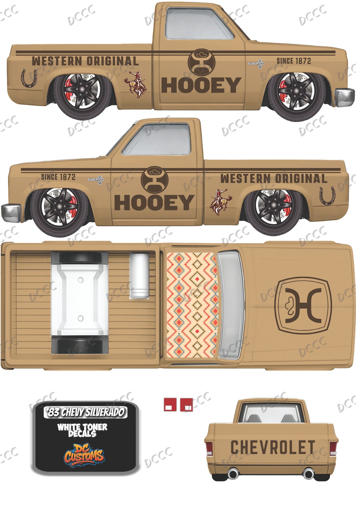83 SILVERADO DECALS