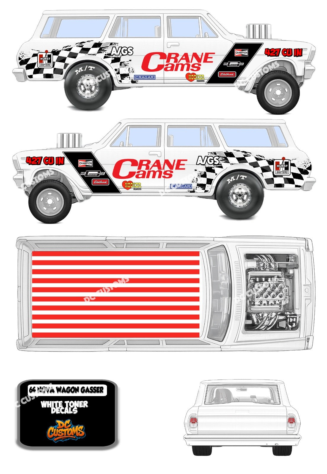 NOVA GASSER DECALS