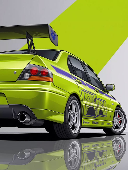 F&F MITSUBISHI EVO MAGNET