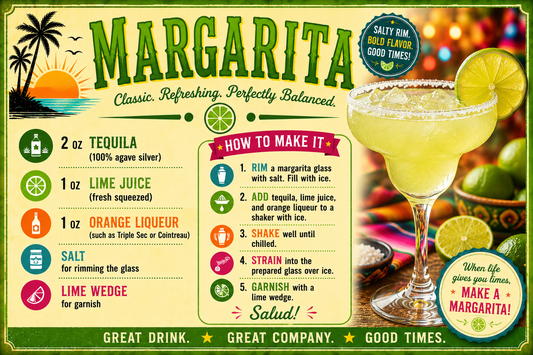 MARGARITA RECIPE MAGNET