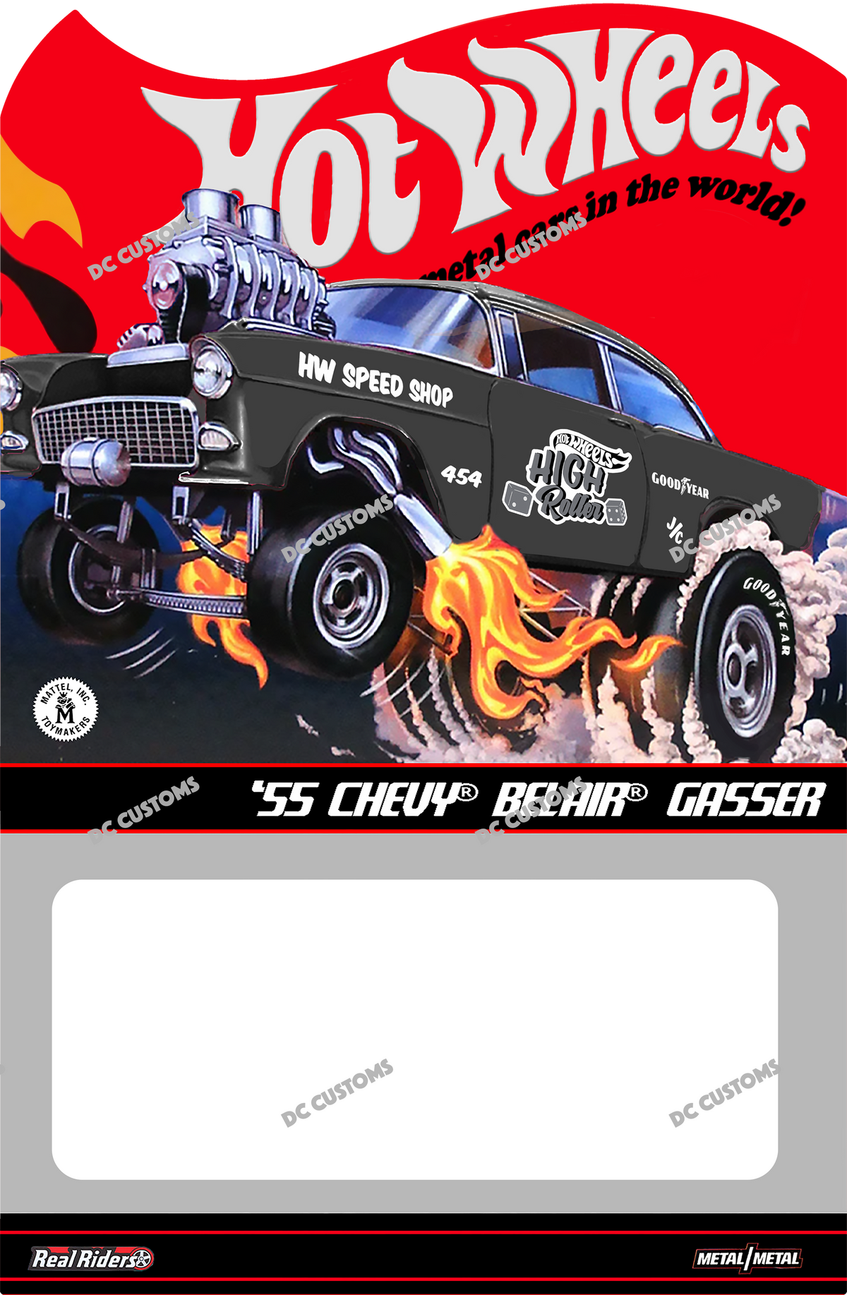 CUSTOM CARD FOR HW 55 CHEVY GASSER HIGH ROLLER
