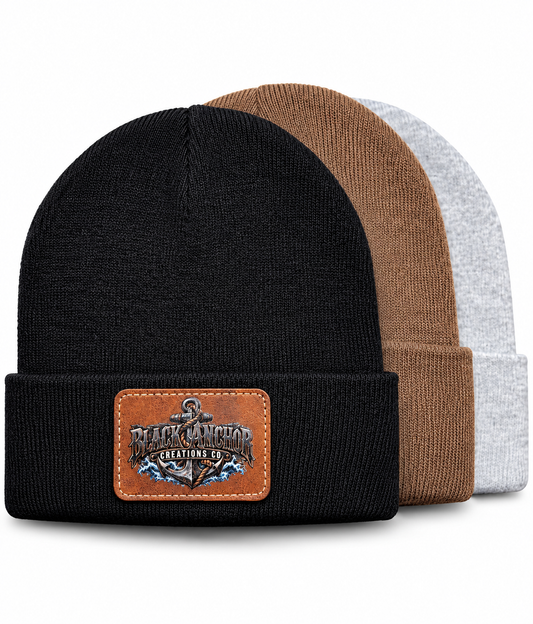 BLACK ANCHOR CREATIONS BEANIE (MENS)