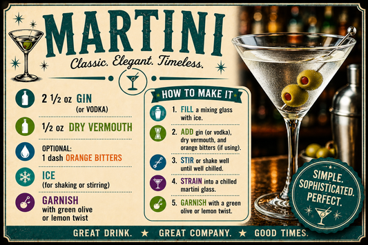 MARTINI RECIPE MAGNET