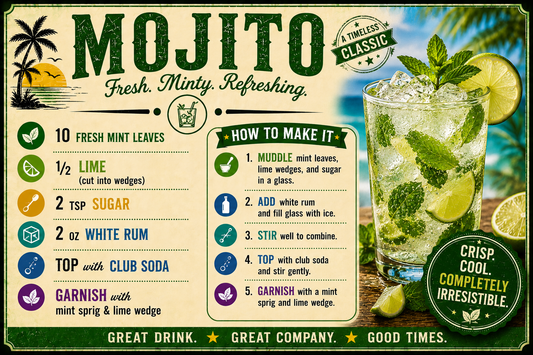 MOJITO RECIPE MAGNET