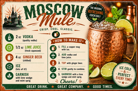 MOSCOW MULE RECIPE MAGNET