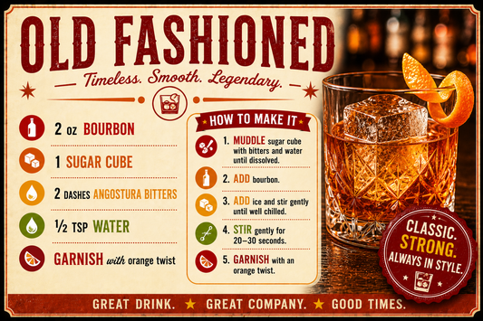 OLD FASHIONED RECIPE MAGNET