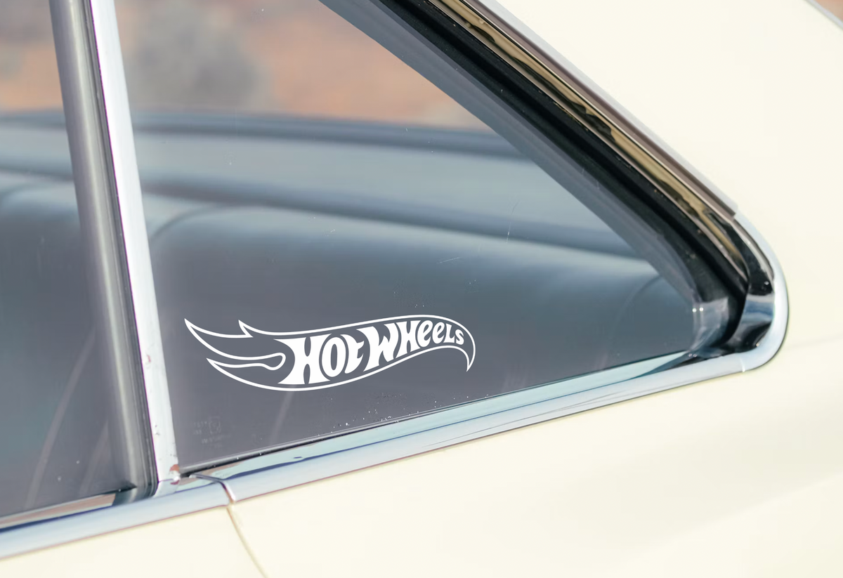 HOT WHEELS VINYL WINDOW DECAL