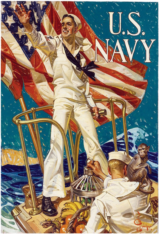 US NAVY SAILOR MAGNET