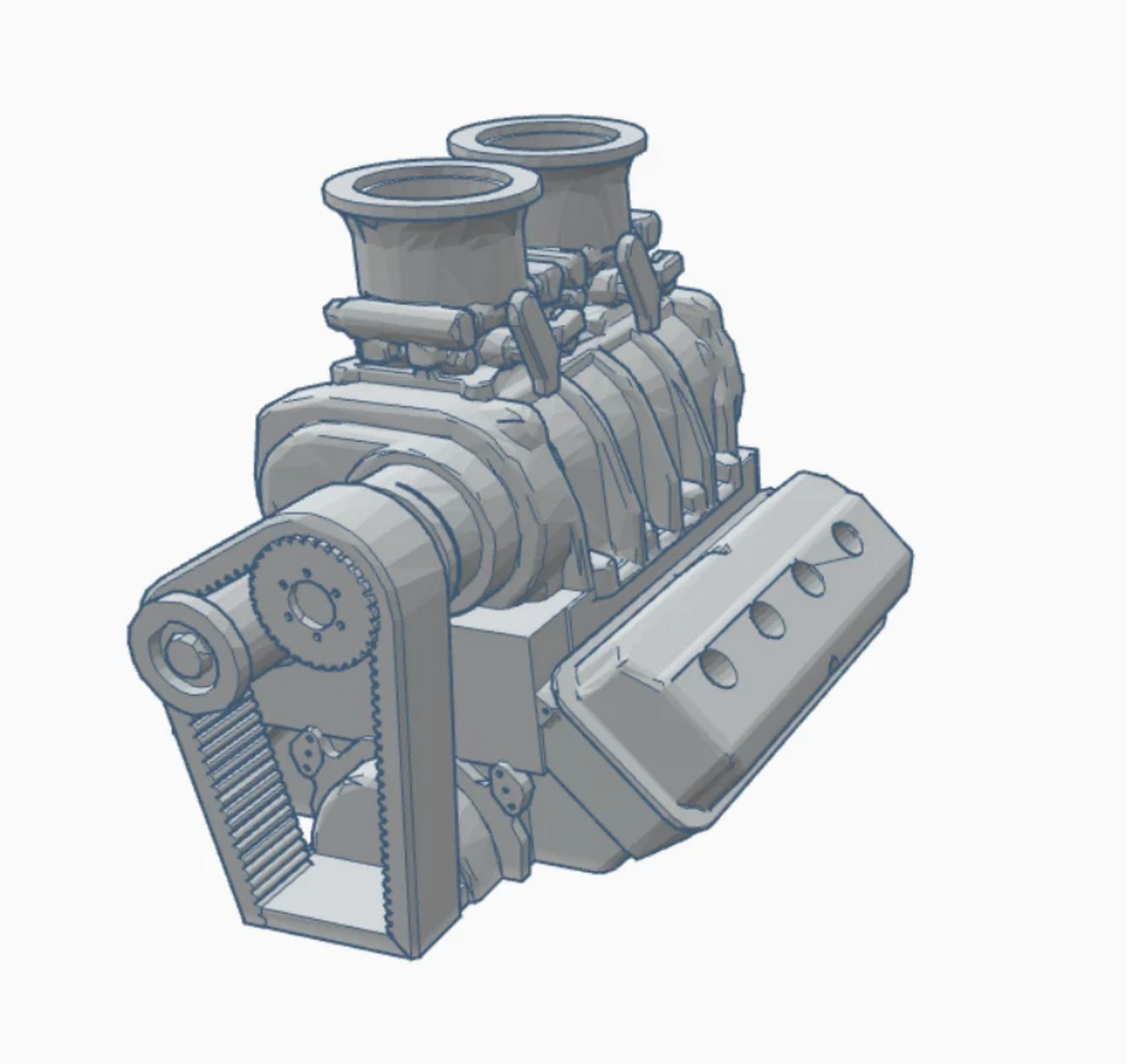 55 CHEVY GASSER ENGINES (3D PRINTED RESIN)