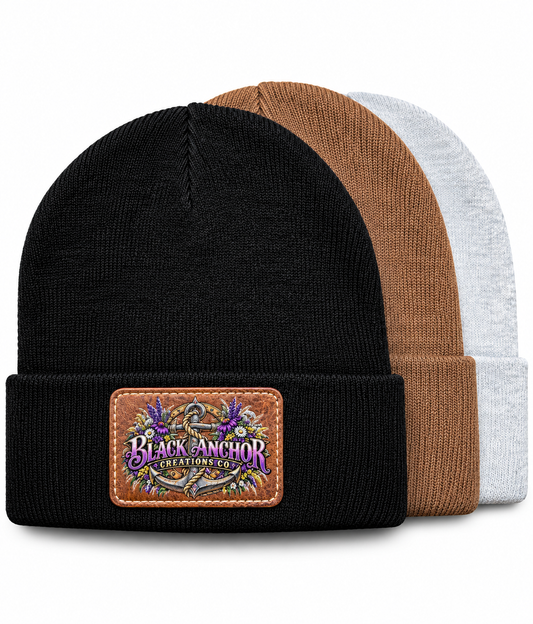 BLACK ANCHOR CREATIONS BEANIE (WOMENS)