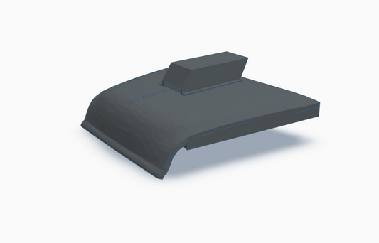 55 Chevy gasser 2 lane blacktop Hood  (3D printed Resin 1:64 scale)