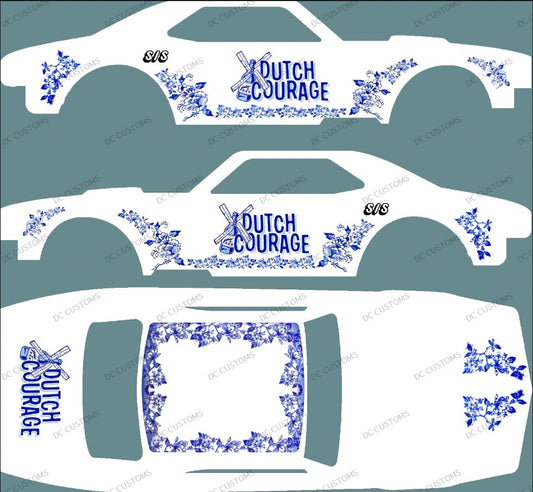 67 CAMARO (WHITE TONER) DECALS DUTCH COURAGE