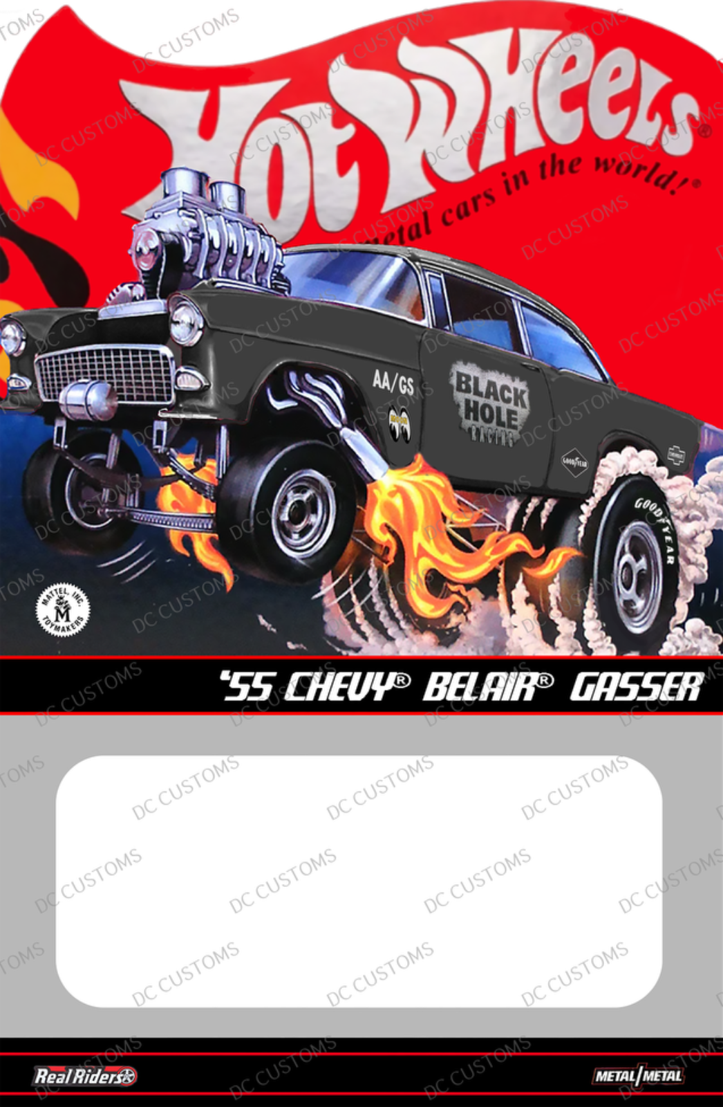 CUSTOM CARD FOR HW BLACK HOLE 55 GASSER