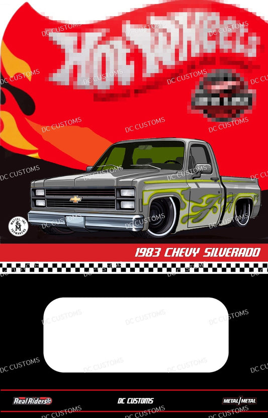 CUSTOM CARD FOR HW 83 SILVERADO FLAMES 5 PACK
