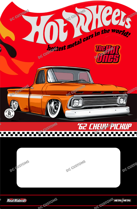 HOT WHEELS BRICK SHOP '62 CHEVY CARD V1