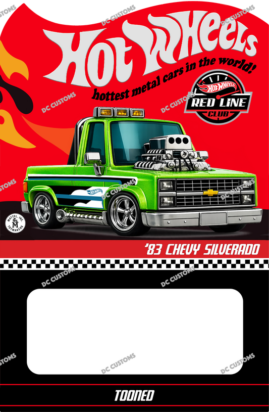 CUSTOM CARD FOR TOONED 83 SILVERADO METALLIC GREEN